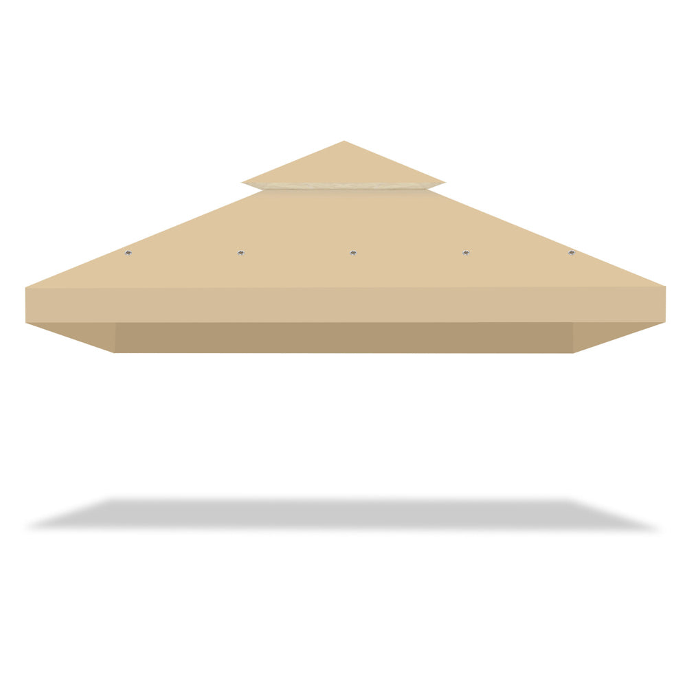 Yescom 10' x 10' Waterproof Gazebo Canopy Replacement Top 2-Tier
