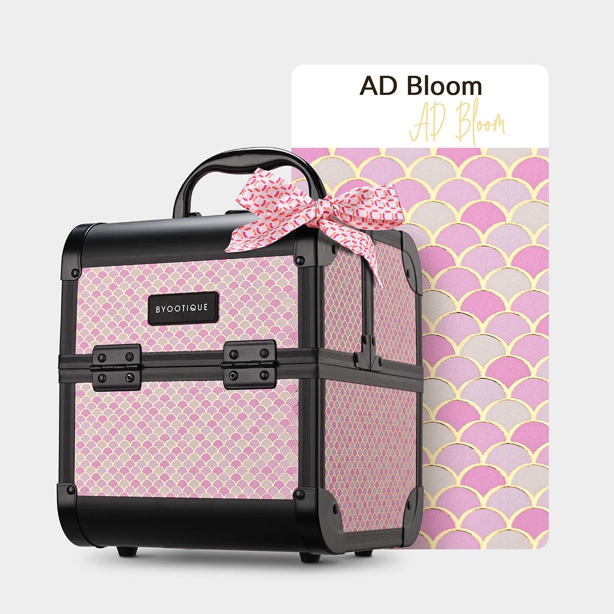 Byootique Art Deco Cube Makeup Box Cosmetic Case