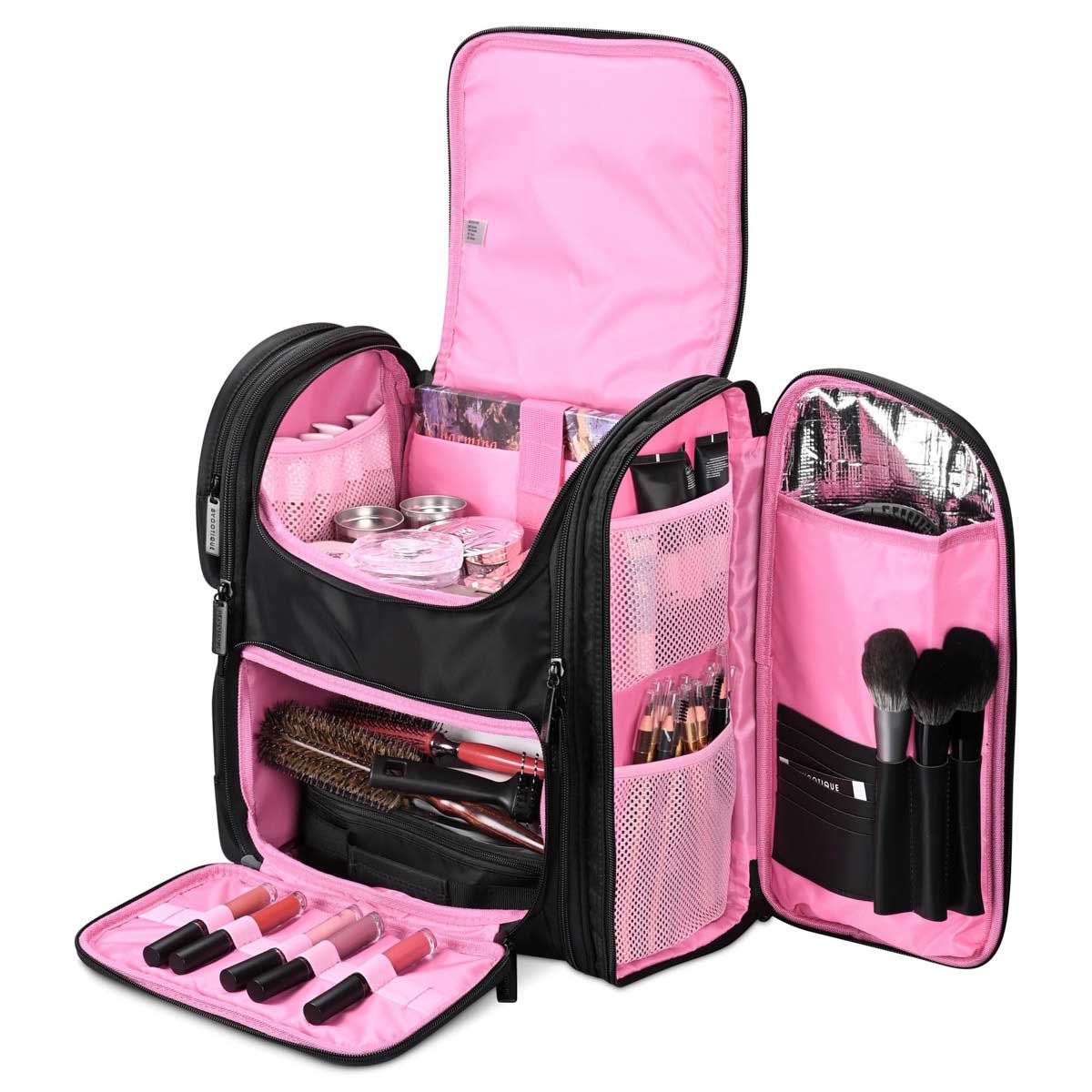 Byootique Pro Artist Makeup Barber Bag Backpack Travel