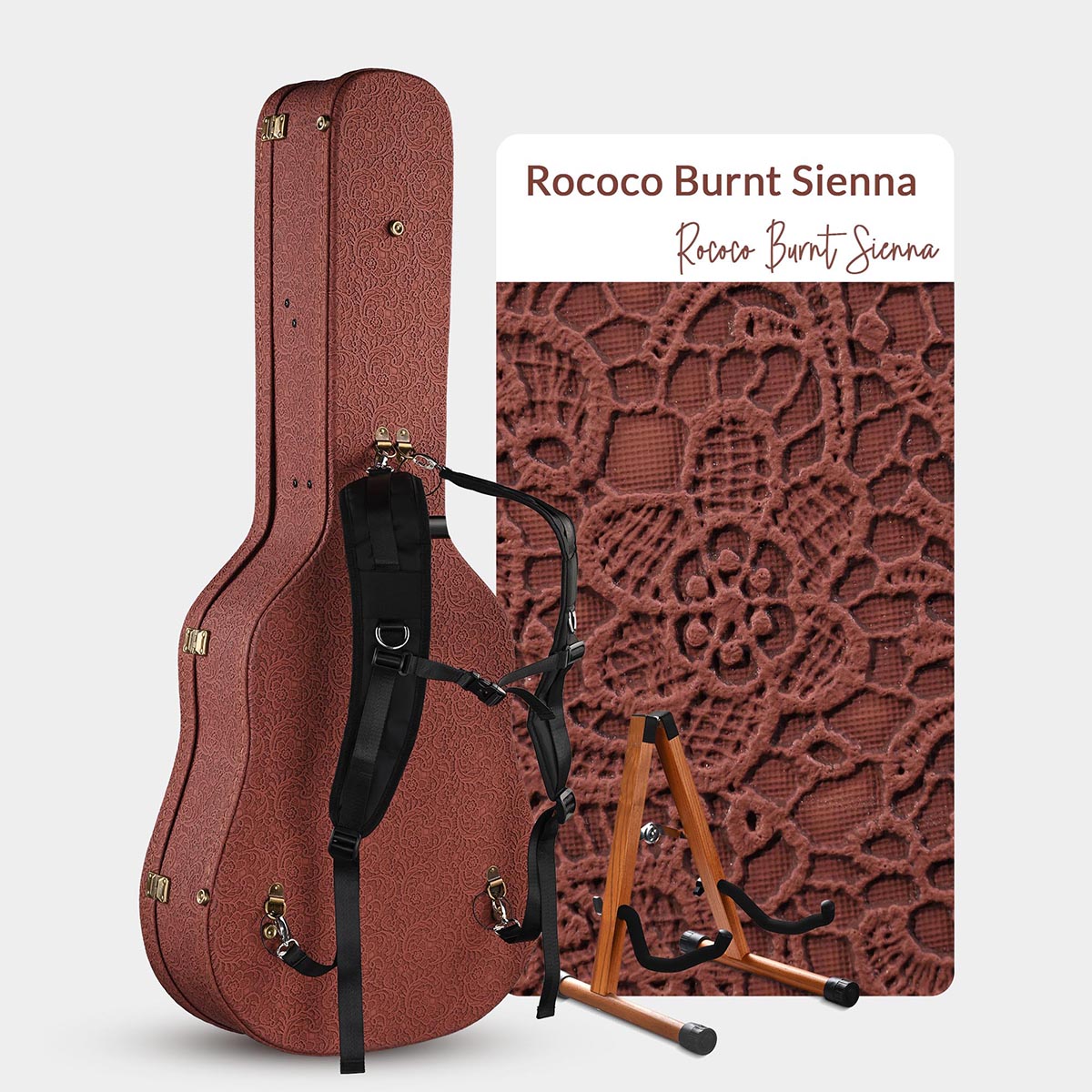 Yescom Acoustic Guitar Case (Stand & Straps Optional Add-on)