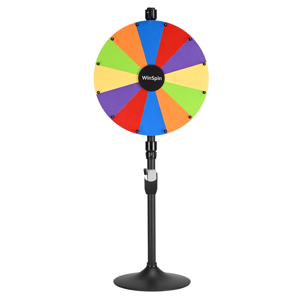 WinSpin 24" 14 Slot Floor Stand Color Clicker Dry Erase Prize Wheel