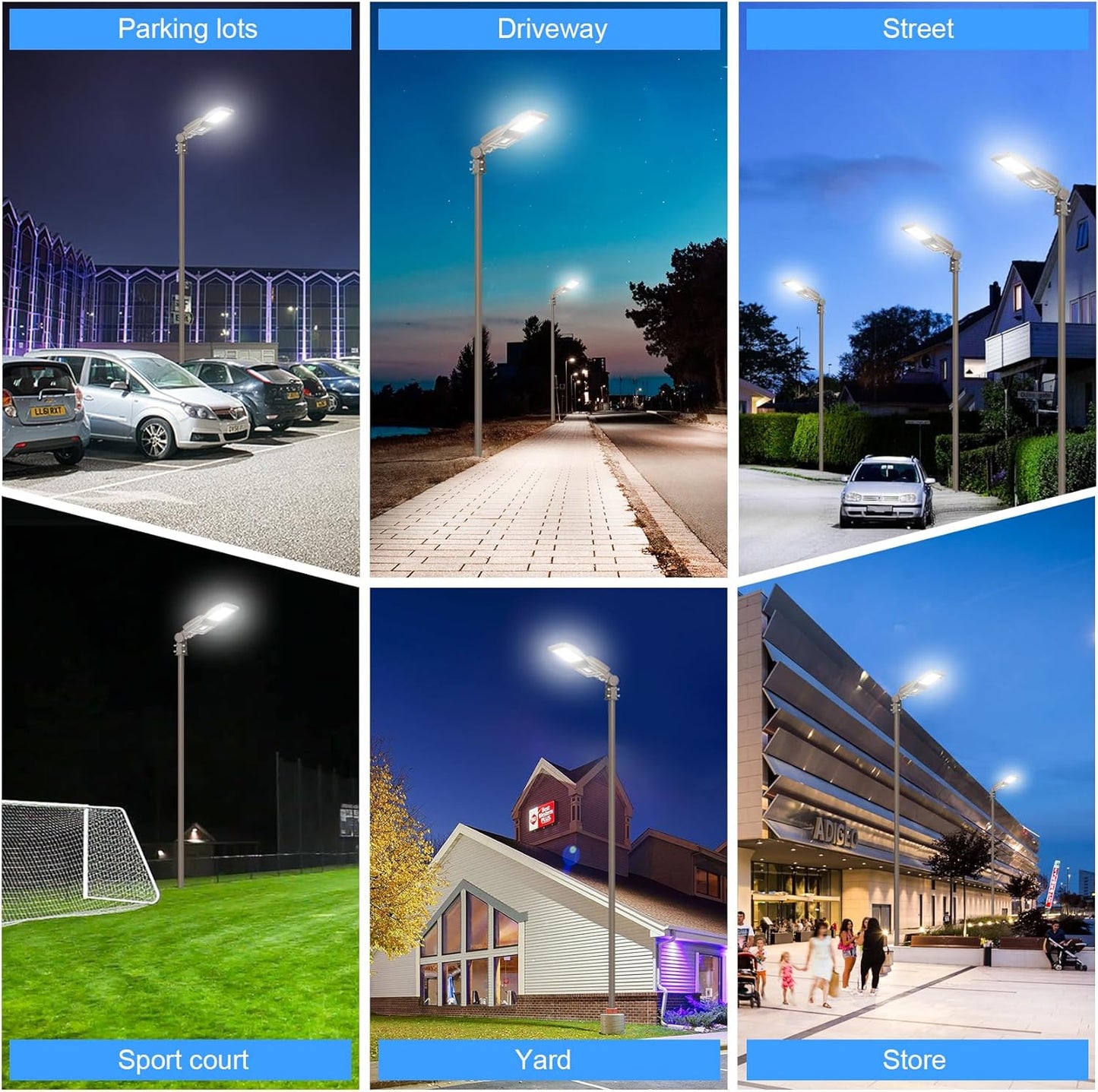 320W LED Parking Lot Light, 44,800 Lumens, 5000K, Slip Fitter Mount, 277-480 VAC