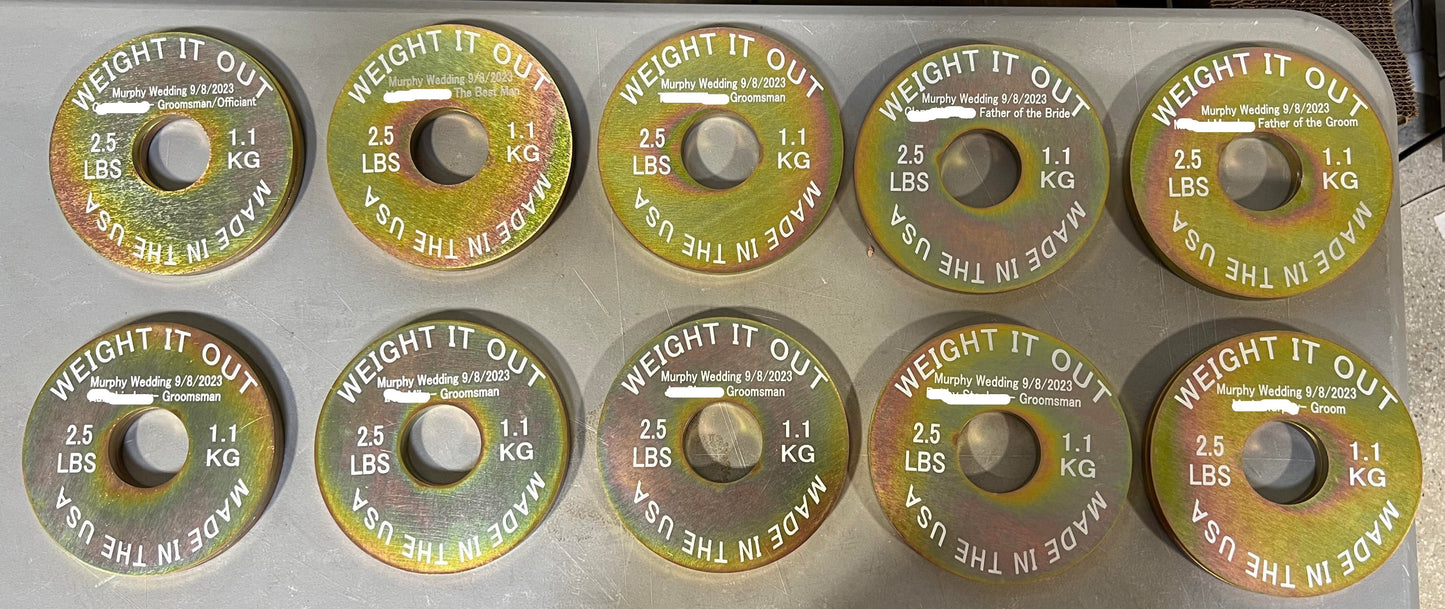 Solid Steel Calibrated Weight Plate Pairs