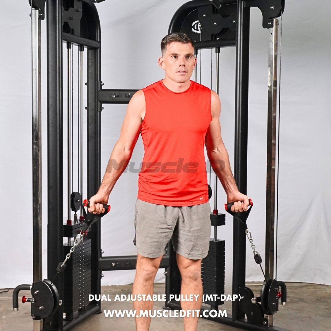 Megatron Dual Adjustable Pulley (88" & 95" height) - Muscle D Fitness - Functional Pull-Up Bar - Adjustable Height