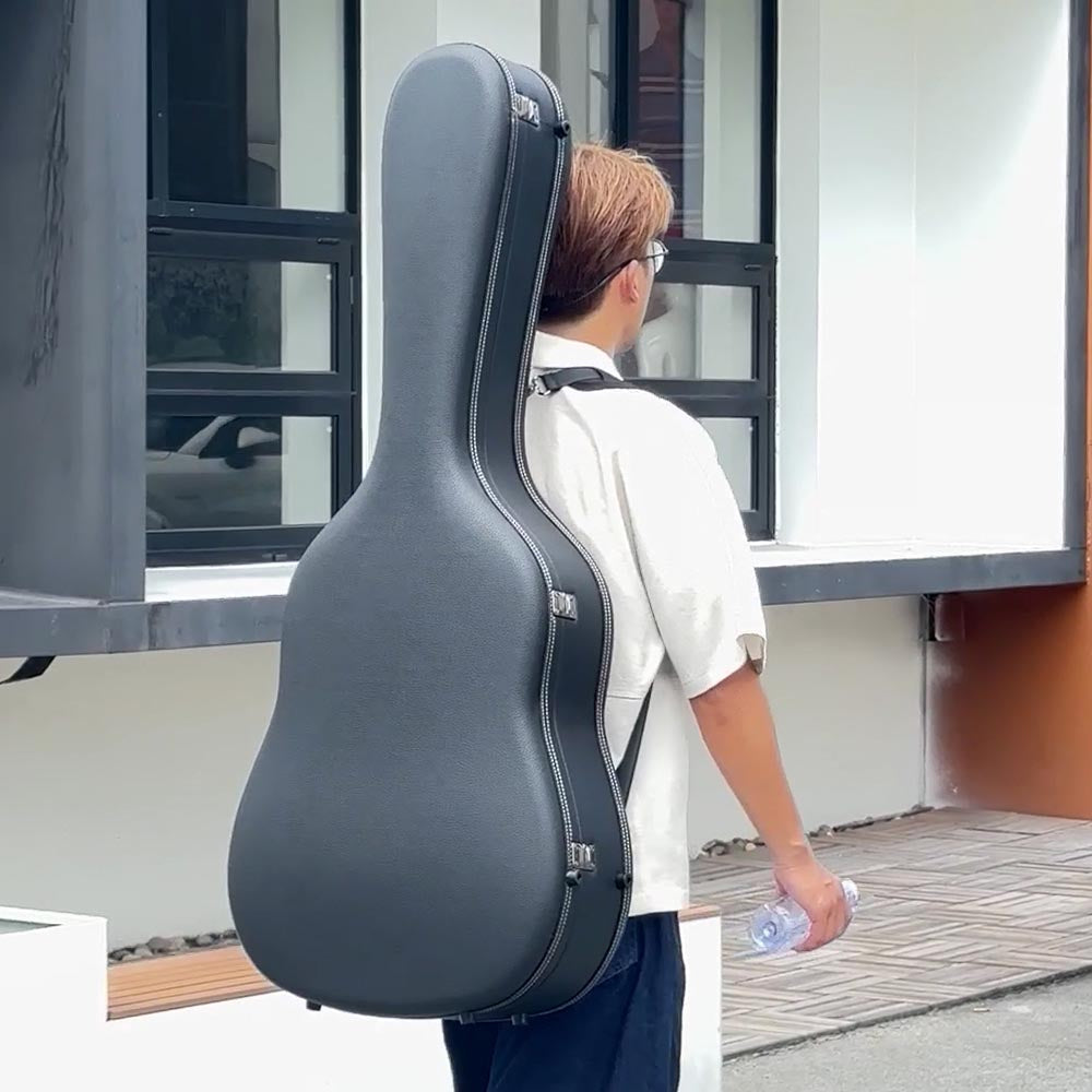 Yescom 40"-41" Hard Shell Acoustic Guitar Case for Air Travel