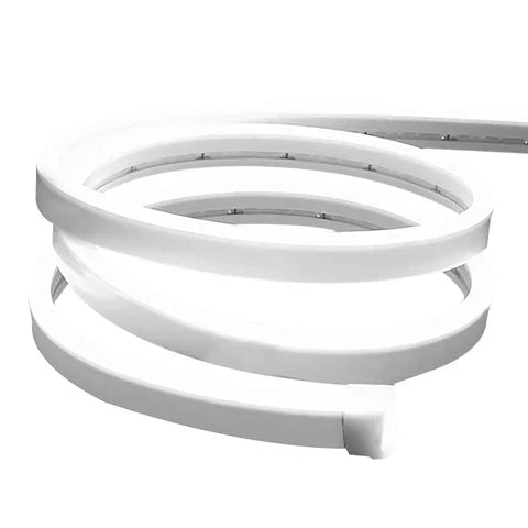LED Neon Rope Light – 50FT - 144W - 24V DC - Ultra-Bright White - UL Listed - Flexible & Cuttable
