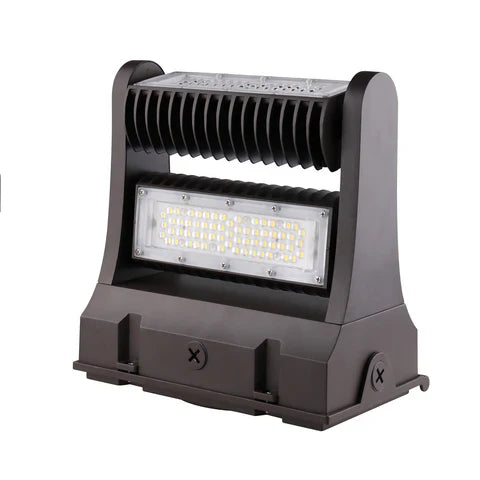 LED Wall Pack Light - Rotatable , 80W/100W/120W, 5000K, 15,600 Lumens, 100-277 VAC