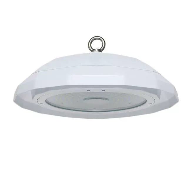 NSF LED UFO High Bay Light, 150W, 5000K, 21,900 Lumens, 120-277 VAC, Glass Lens