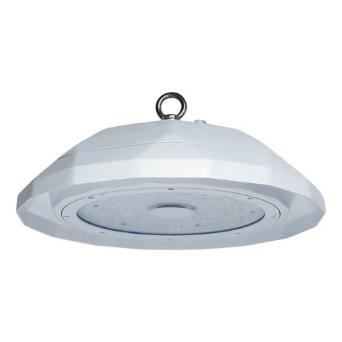 NSF LED UFO High Bay Light - Built-in Microwave Sensor, 200W, 30,000 Lumens, 5000K, 120-277 VAC, Glass Lens