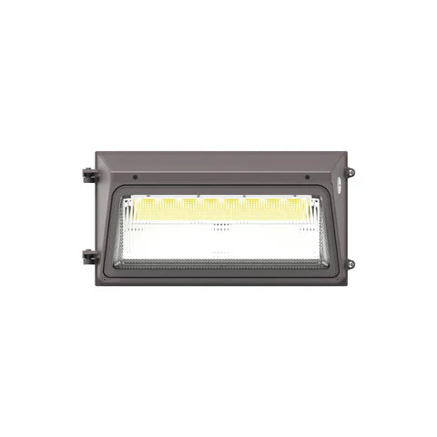 LED Wall Pack 80W/100W/120W/150W Adjustable - 22,500 Lumens - CCT Selectable 3000K/4000K/5000K - Built-in Photocell - IP65 Waterproof - UL & DLC Listed - 120-277V - Bronze Housing