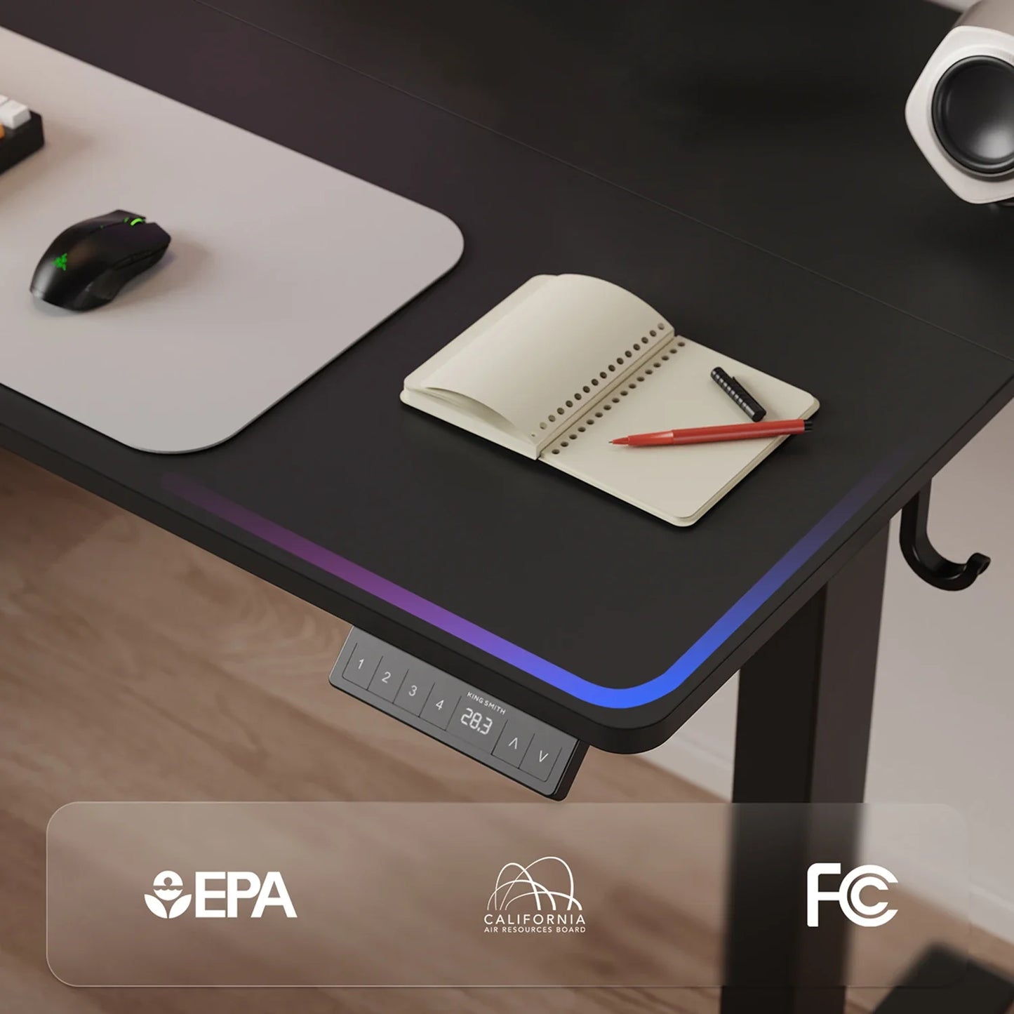 Two-Piece Tabletop Standing Desk