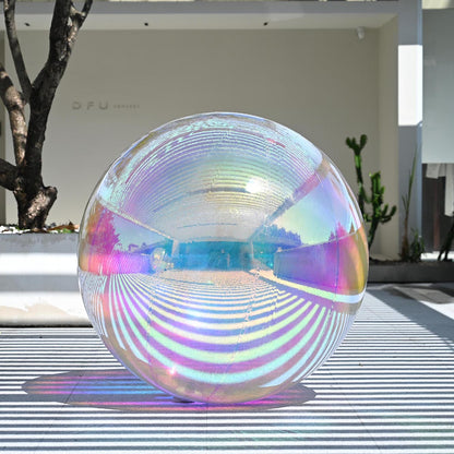 Yescom Inflatable Mirror Balloon with Iridescent, Gold, Silver, Black Options