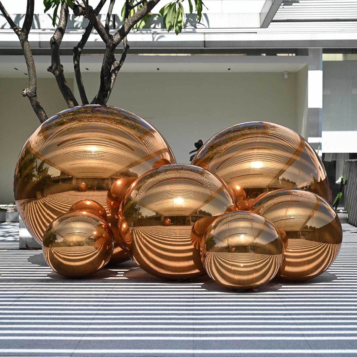 Yescom Set(6) Inflatable Mirror Balloons with Electric Air Pump