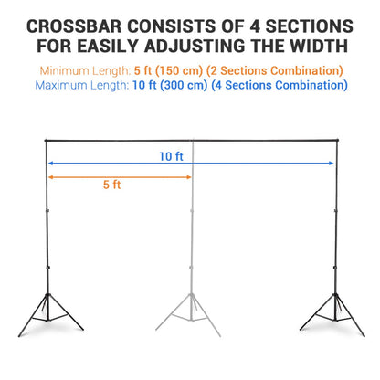 Yescom 10'x7' Sequin Shimmer Wall Backdrop (Tripod Stand Included)