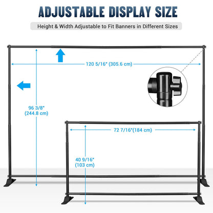 Yescom 10'x8' Sequin Shimmer Wall Backdrop (Sturdy Stand Included)