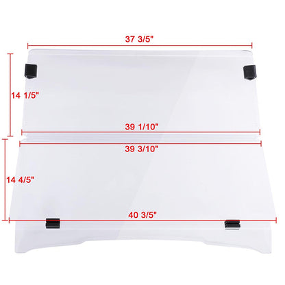 Yescom Golf Clear Windshield Fold Down Acrylic for EZGO TXT 1995-2013