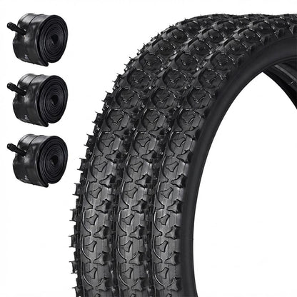 Yescom 16"-24" Opt. Bicycle Tires & Tubes 3-Pack for Trike & Unicycle