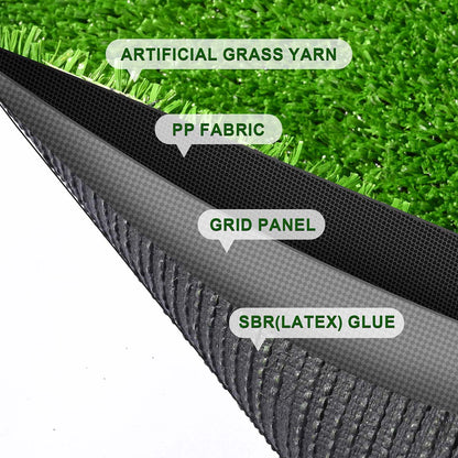 Yescom 65'x6' Artificial Grass for Patio Backyard (2x)65x3ft