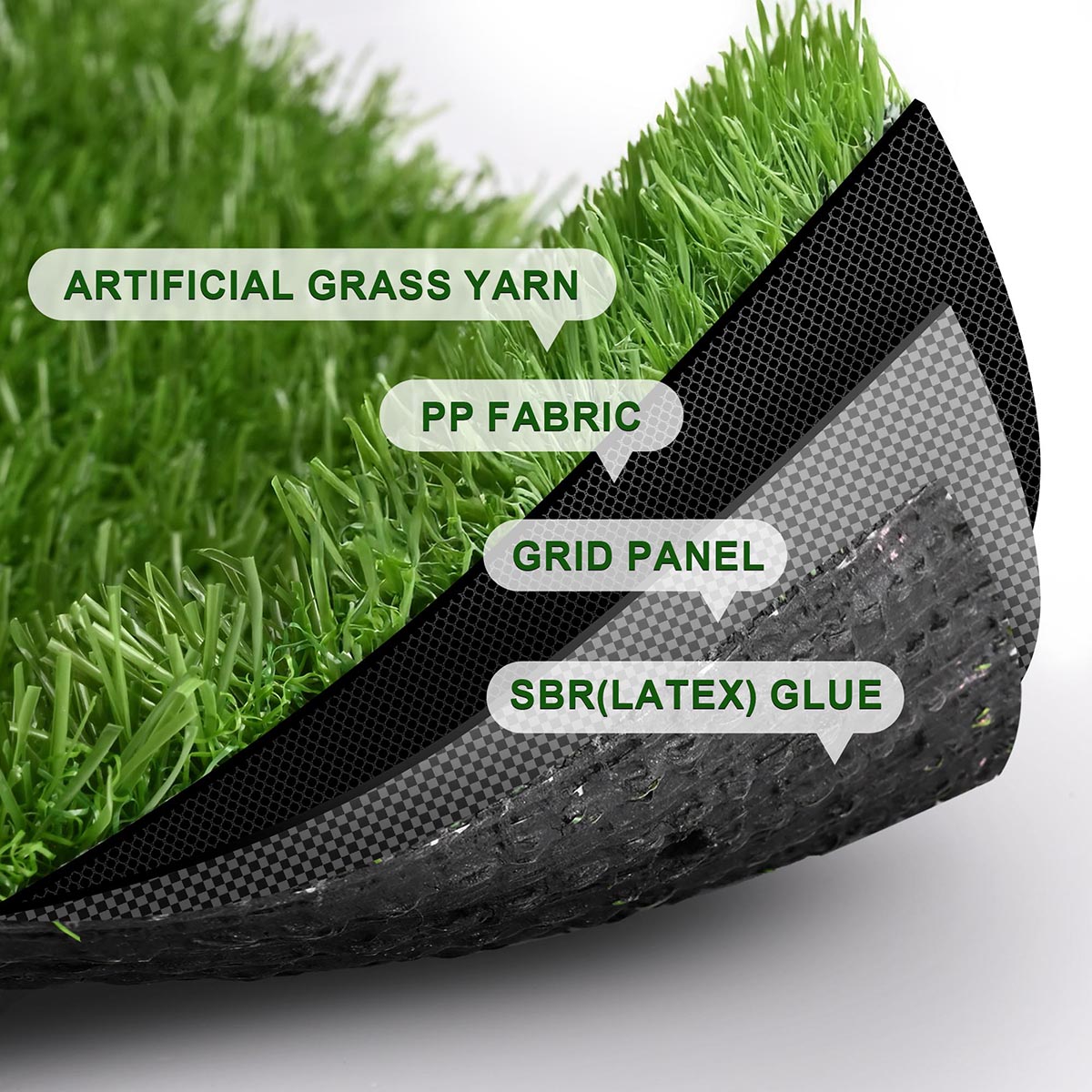 Yescom Artificial Grass Turf Synthetic Carpet Mat Patio 33'x6'