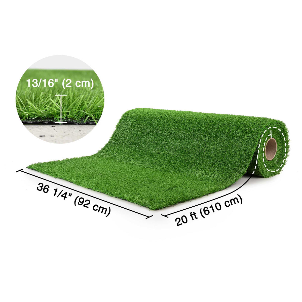 Yescom Artificial Grass Turf Synthetic Carpet Mat Patio 33'x6'