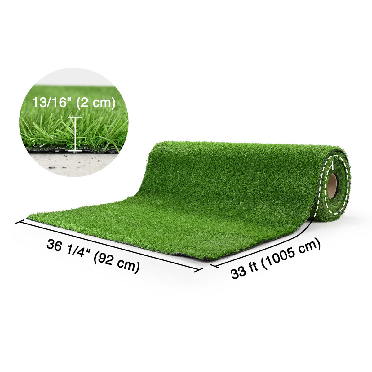 Yescom Artificial Grass Turf Synthetic Carpet Mat Patio 33'x6'