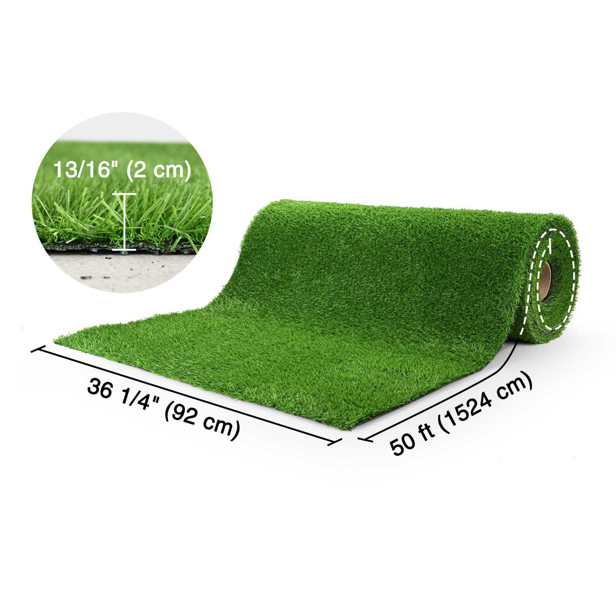 Yescom Outdoor Pet Turf Rolls for Dog Daycare Facility 13/16"H