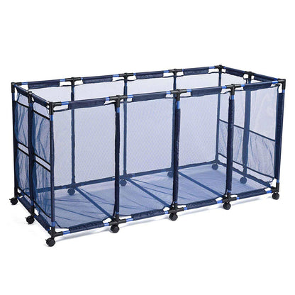 Yescom Pool Toy Storage Bin Mesh Rolling Cart - Steel