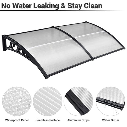 Yescom Door & Window Poly Awning Canopy 80"x40"