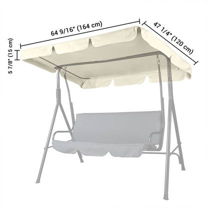 Yescom Patio Porch Replacement Swing Canopy 64"x47"