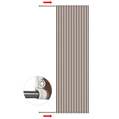 Yescom 17'x6' Pergola Canopy Replacement Cover with Rods