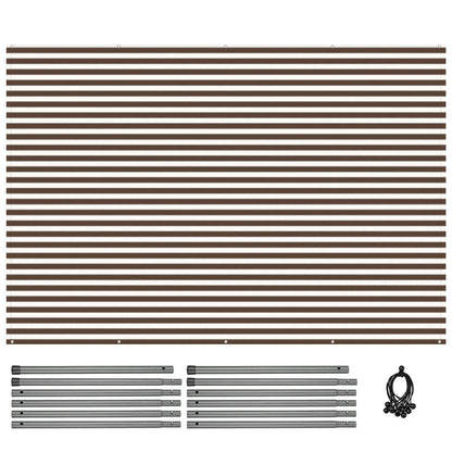 Yescom 8'x10' Universal Pergola Canopy Cover Fabric with Rods