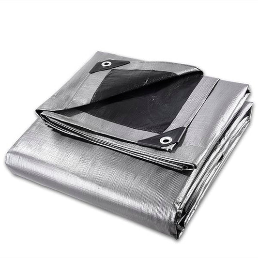 Yescom 12'x20' Heavy-Duty Poly Tarp Reinforced Canopy Silver