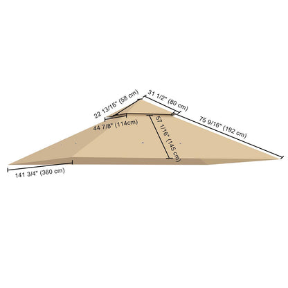 Yescom 12'x12' Crown Shades Replacement Canopy CPAI-84