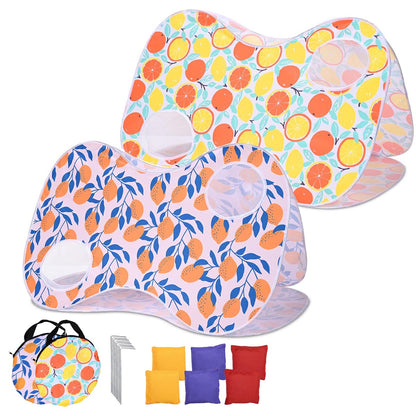 Yescom Popup Outdoor Bag Toss Game Billboard & 3 Bean Bags