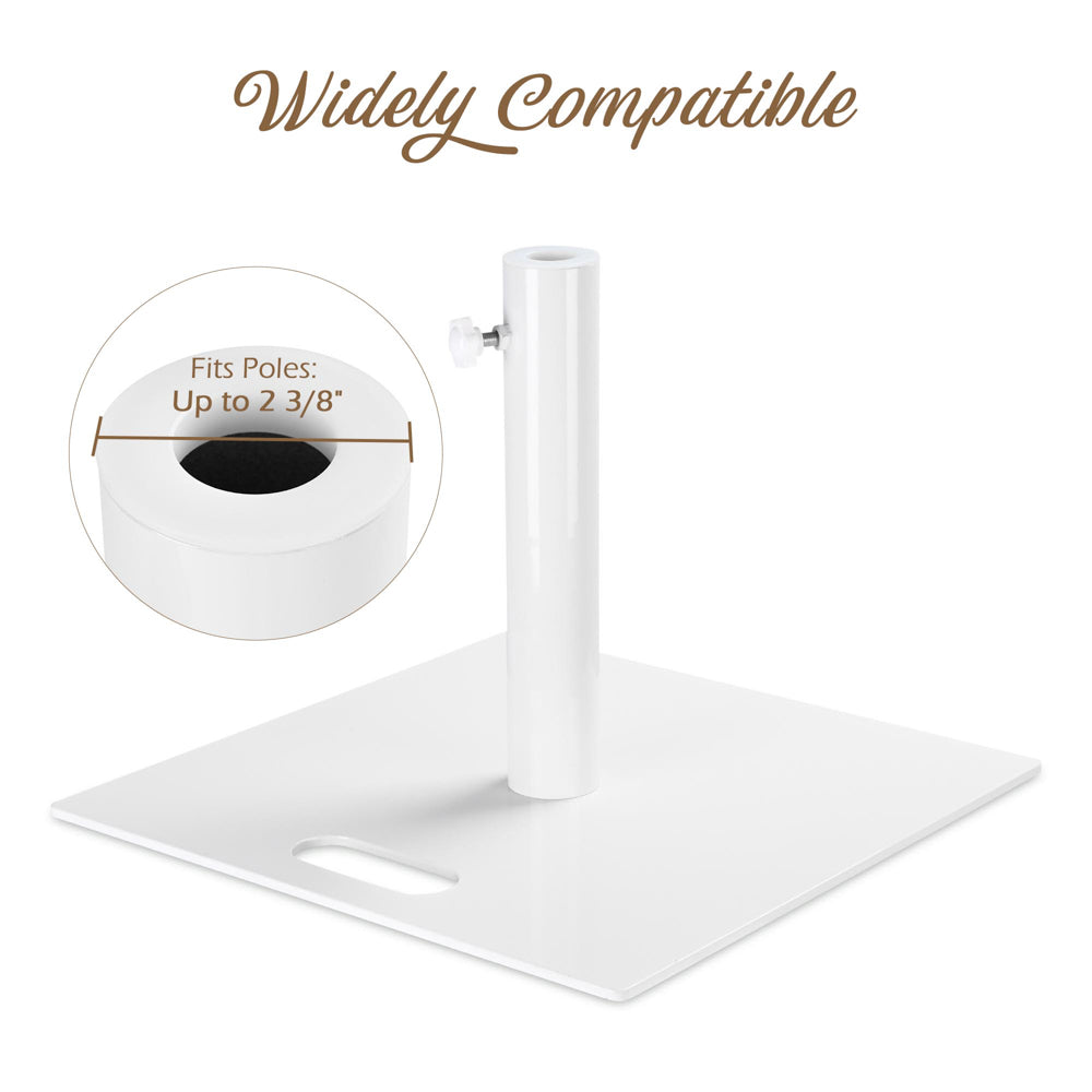 Yescom Outdoor Umbrella Stand Steel Parasol Base 34Lb (D2 3/8")