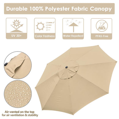 Yescom 13ft Outdoor Patio Market Garden Table Umbrella