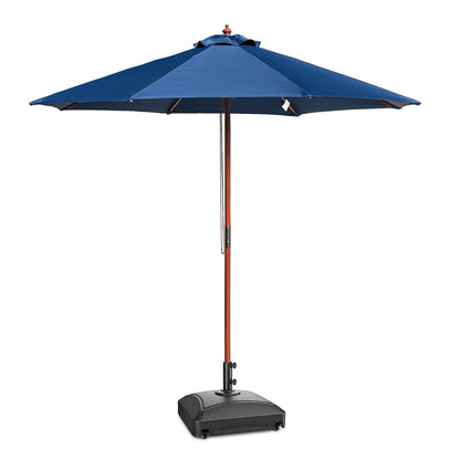 Yescom 9ft Wood Patio Umbrella with Base & Wheels
