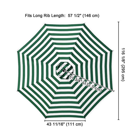 Yescom 10' Outdoor Market Umbrella Replacement Canopy