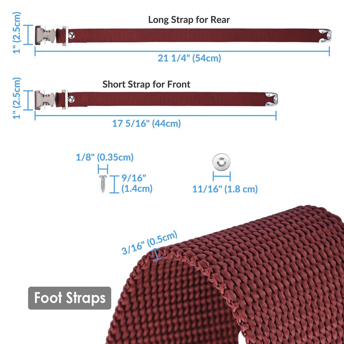 Yescom Drywall Stilts Comfort Straps Leg Bands 2ct/Pack