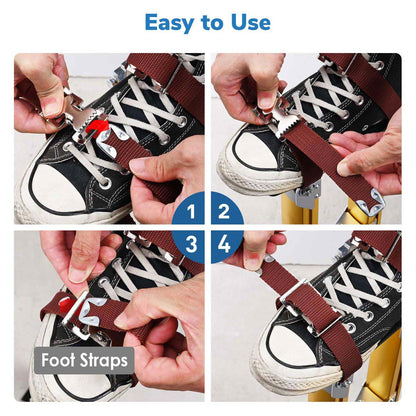 Yescom Drywall Stilts Comfort Straps Leg Bands 2ct/Pack