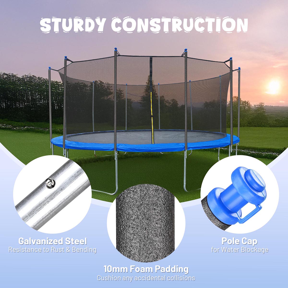Yescom Trampoline Replacement Poles