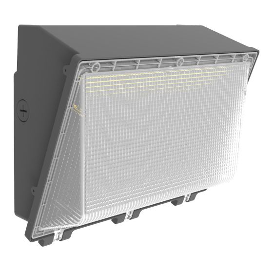 LED Wall Pack Light Built-in Photocell, 120W/100W/80W, 3000K-5000K, 15,600 Lumens, 120-277 VAC