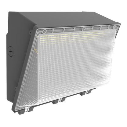 LED Wall Pack Light Built-in Photocell, 120W/100W/80W, 3000K-5000K, 15,600 Lumens, 120-277 VAC