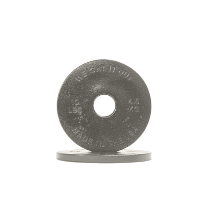 Standard 1" Center Hole Cast Iron Machined Weight Plate Pairs