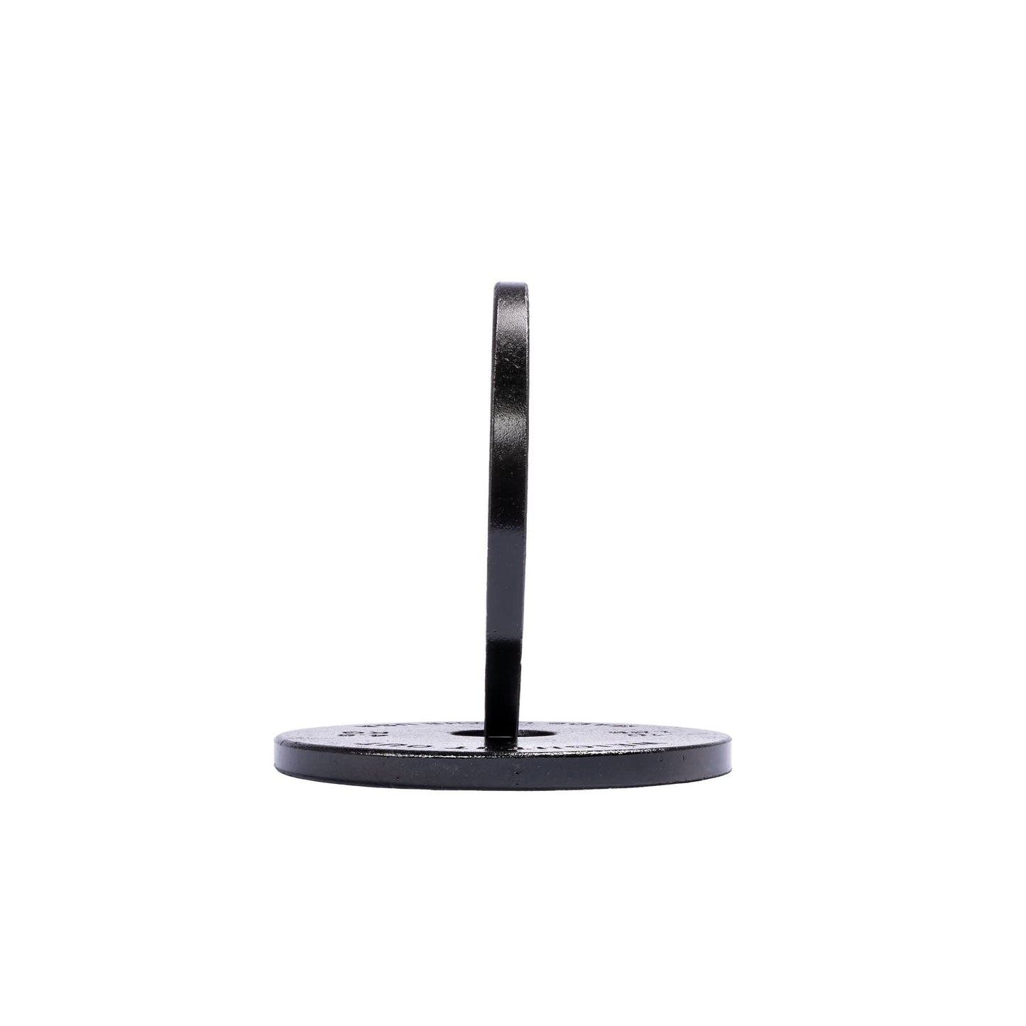 Cast Iron Machined Weight Plate Pairs - side view 5 lbs (black finish)