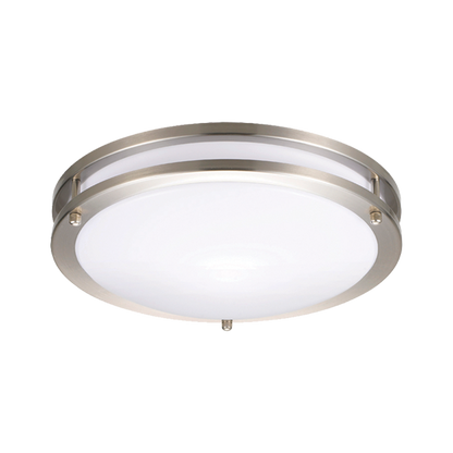 LED Flush Mount Light - Dual-Ring, 14 Inch, 21W, Selectable CCT, 1,600 Lumens, 120 VAC