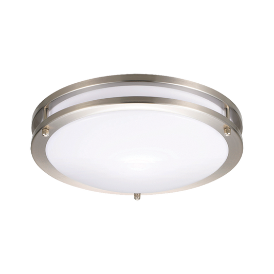 LED Flush Mount Light - Dual-Ring, 14 Inch, 21W, Selectable CCT, 1,600 Lumens, 120 VAC