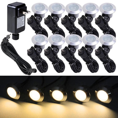 Yescom Recessed LED Deck Light Fixture Transformer Kit 10Pack