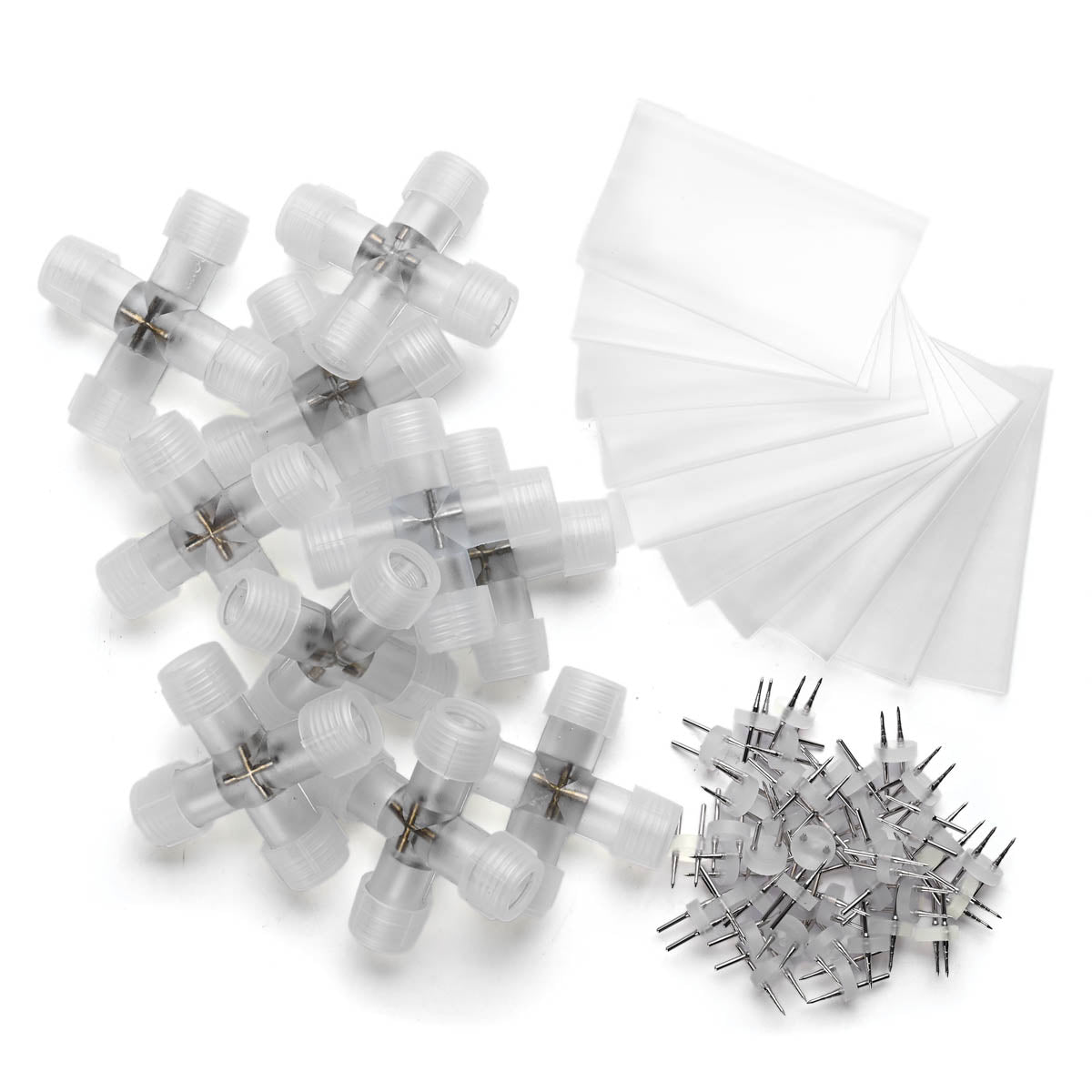 DELight Rope Light Connectors for LED 120V 2 Pin 13mm