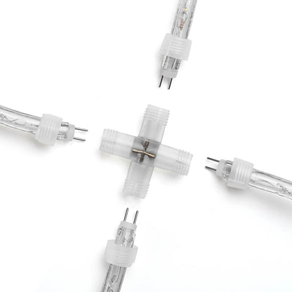 DELight Rope Light Connectors for LED 120V 2 Pin 13mm